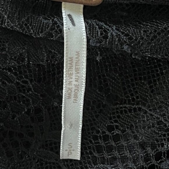 Free People Brooklyn Mini Dress Lace Insert Off Shoulder A-Line Textured Knit S - Picture 11 of 13